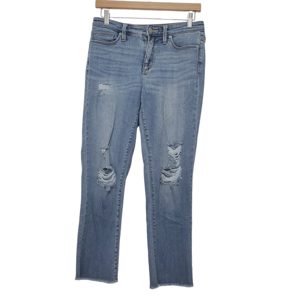 Universal Thread | Lyocell Blend Distressed Slim Skinny Ankle Crop Length Jeans